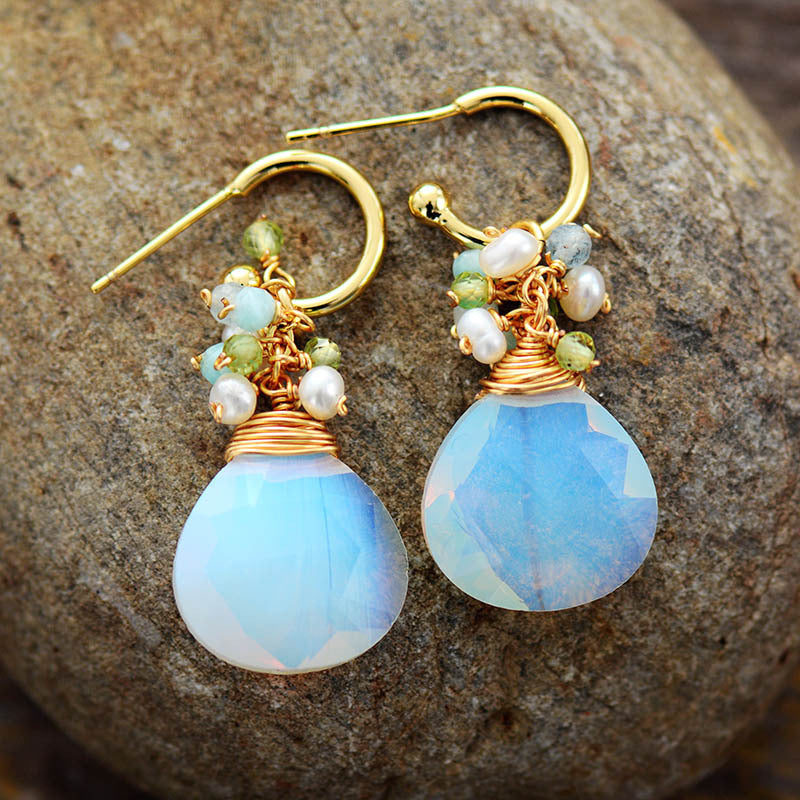 Pendientes gota de Ópalo y Turquesa: protección, creatividad y equilibrio