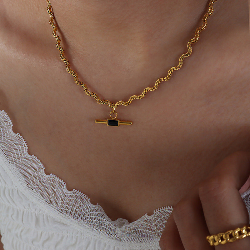 Collar espiritual con piedra de vidrio: energía, elegancia y protección