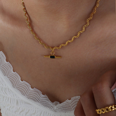 Collar espiritual con piedra de vidrio: energía, elegancia y protección
