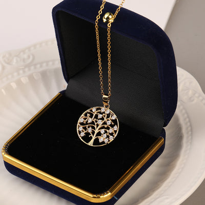 Collar Árbol de la Vida Zen con Circonitas de Colores – Luz, Alegría y Energía Positiva