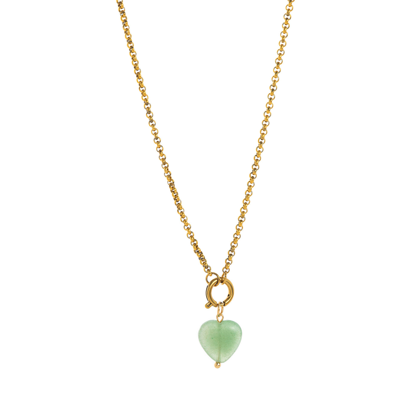 Collar Zen Corazón con Minerales – Amor, Energía y Equilibrio Interior