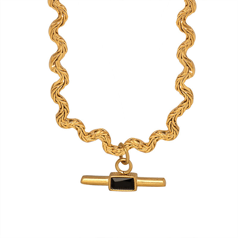 Collar espiritual con piedra de vidrio: energía, elegancia y protección