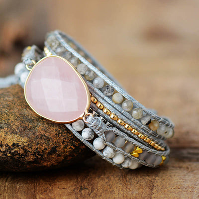 Pulsera de Cuarzo Rosa: Amor Propio y Armonía Emocional