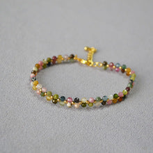 Pulsera de Equilibrio y Belleza: Elegancia retro con turmalina auténtica
