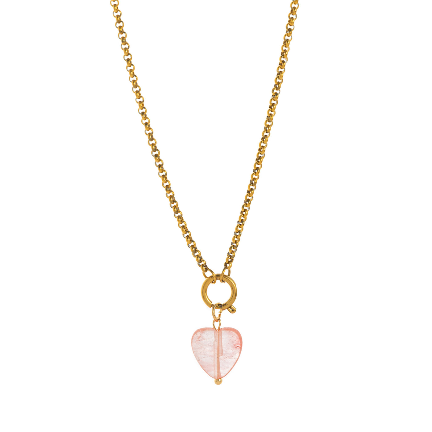 Collar Zen Corazón con Minerales – Amor, Energía y Equilibrio Interior