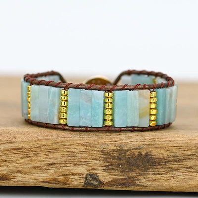 Pulsera de Amazonita – Calma y Belleza Natural en tu Muñeca
