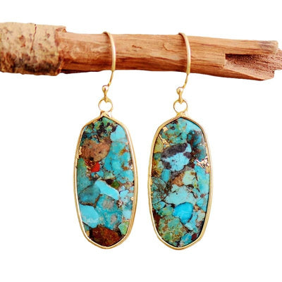Luz Interior y Elegancia: Pendientes de Piedra Natural para Bienestar