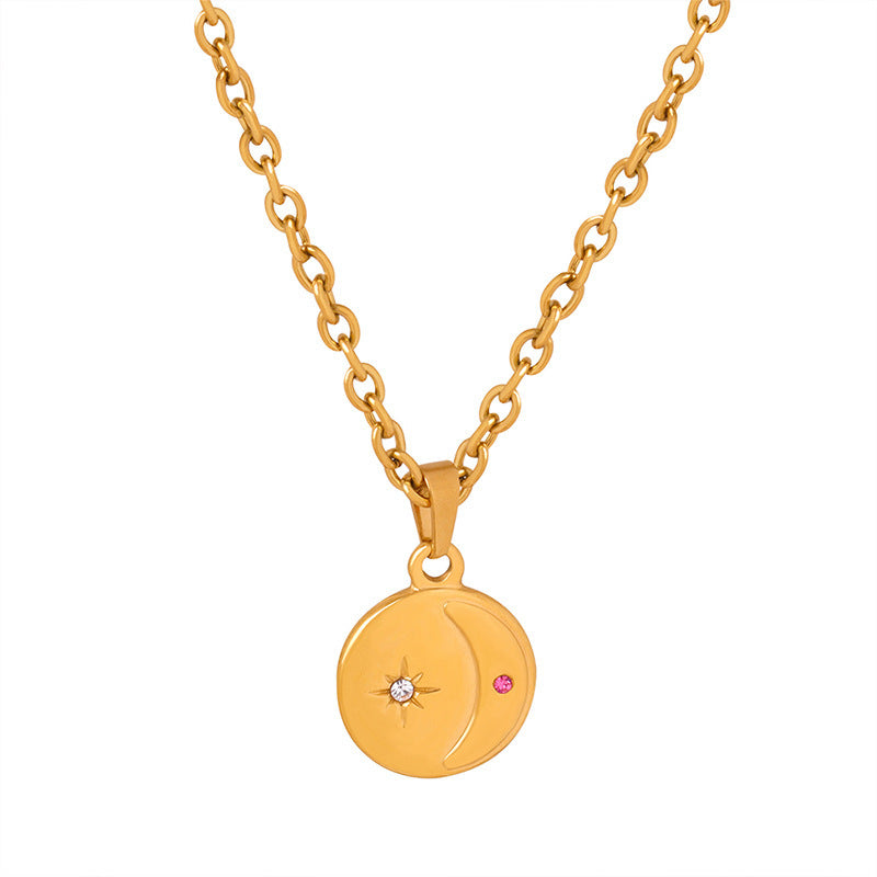Collar energético de acero de titanio: Armonía celestial y elegancia diaria