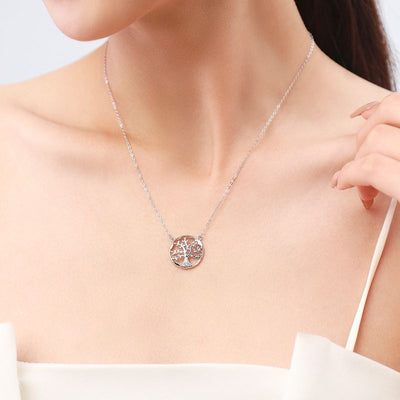 Collar Árbol de la Vida de Plata S925 – Energía, Pureza y Conexión Espiritual