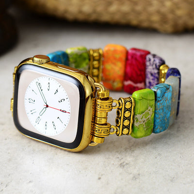 Descubre el Poder Equilibrante: Pulsera-Correa de Apple Watch con Piedras 7 Chakras