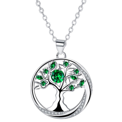 Collar Árbol de la Vida Zen con Incrustaciones – Energía, Luz y Renovación Interior