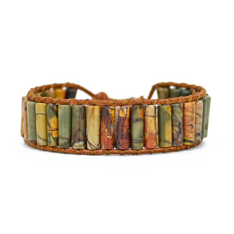 Pulsera de Piedra Shoushan – Fuerza de la Tierra en tu Muñeca