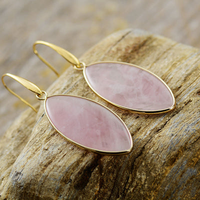 Brilla con Equilibrio y Protección: Pendientes de Cuarzo Rosa, Ónix y Turquesa