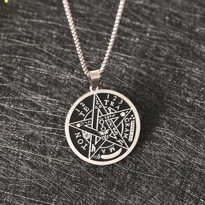 Collar Pentagrama de Salomón Zen – Protección, Sabiduría y Energía Divina