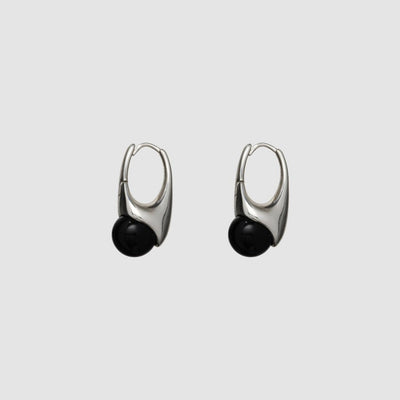 Protección y Elegancia: Pendientes de Obsidiana Negra para Mujer