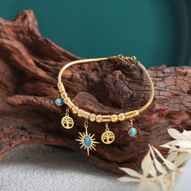 Collar y Pulsera de Turquesa: Vitalidad y Armonía en Cada Detalle