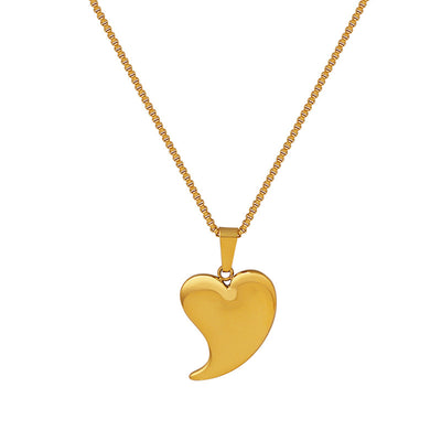 Collar de acero de titanio y oro: Amor duradero, energía positiva