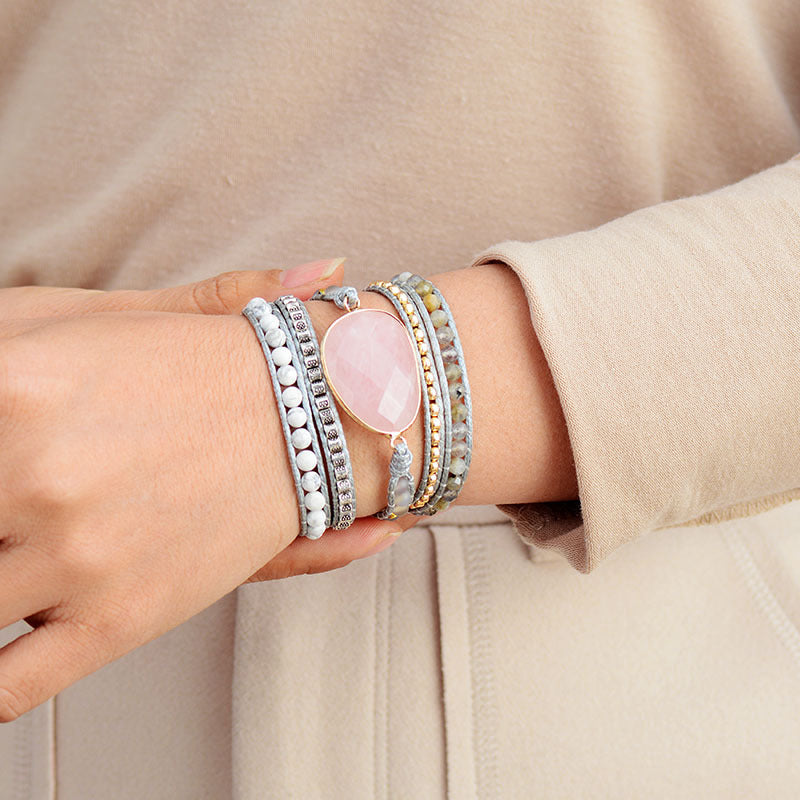 Pulsera de Cuarzo Rosa: Amor Propio y Armonía Emocional