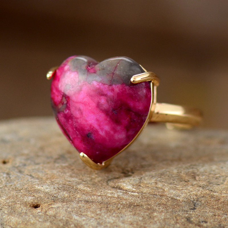 Anillo de Rodonita: Equilibra tu Corazón y Renueva tu Energía