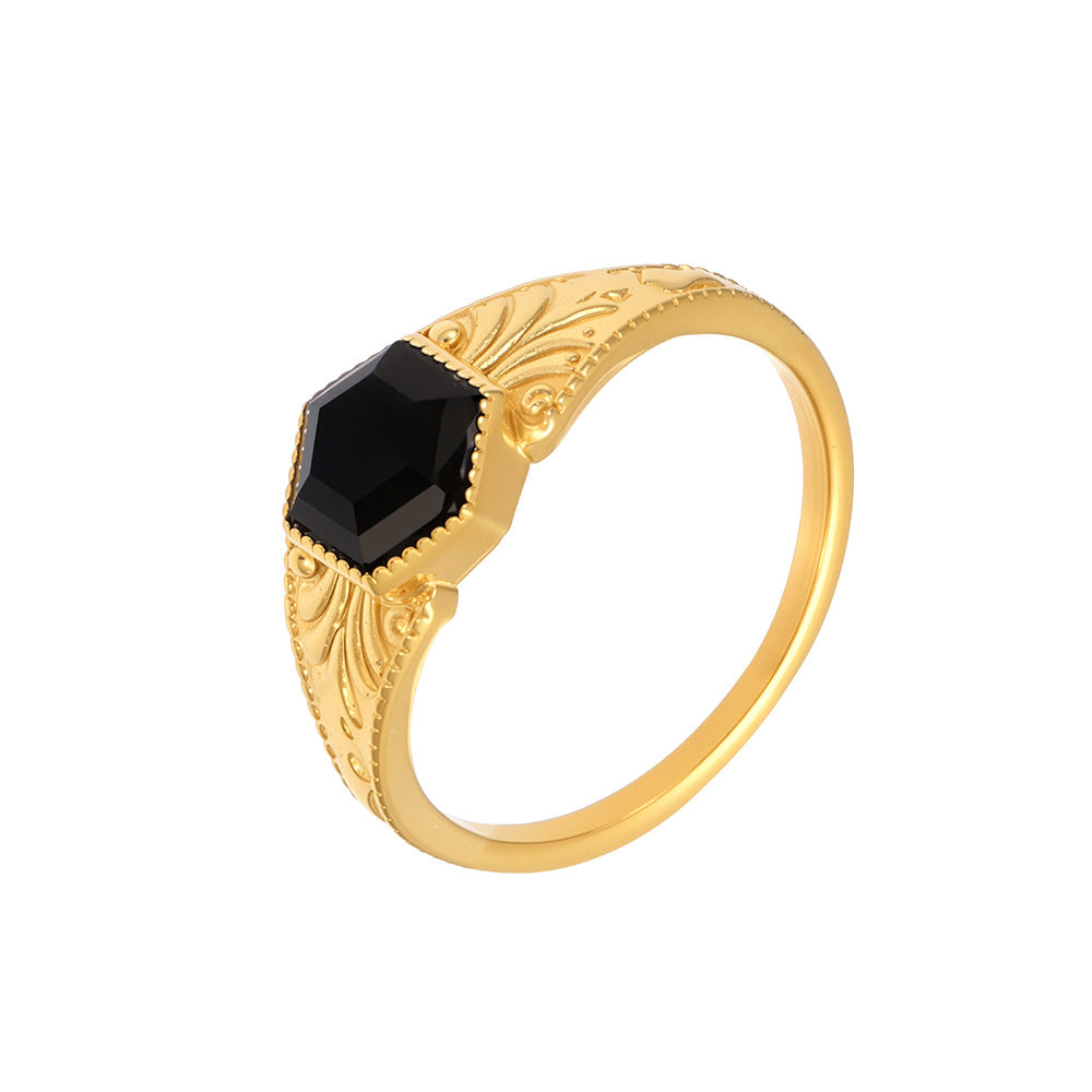 Anillo espiritual de ónix negro: protección y energía en tu día a día