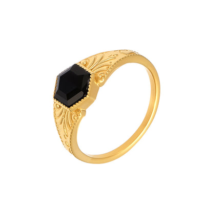 Anillo espiritual de ónix negro: protección y energía en tu día a día