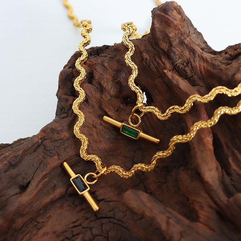 Collar espiritual con piedra de vidrio: energía, elegancia y protección