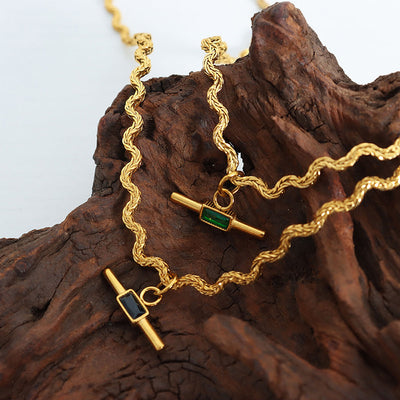 Collar espiritual con piedra de vidrio: energía, elegancia y protección
