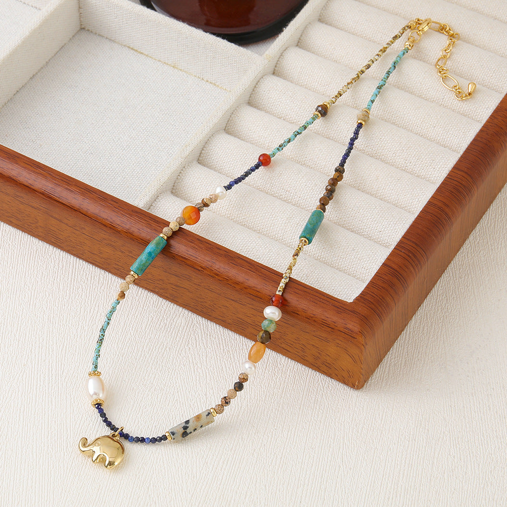 Collar de Energía y Armonía: Turmalina natural y diseño bohemio