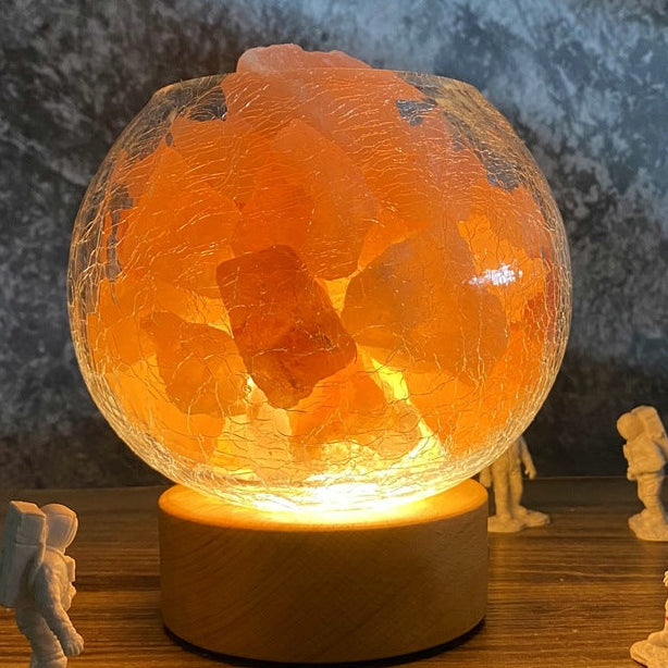 Lámpara de Sal del Himalaya con Aromaterapia – Luz de Armonía y Bienestar Espiritual