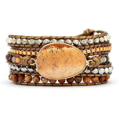 Pulsera de Cuero y Cornalina: Energía, Protección y Estilo Natural