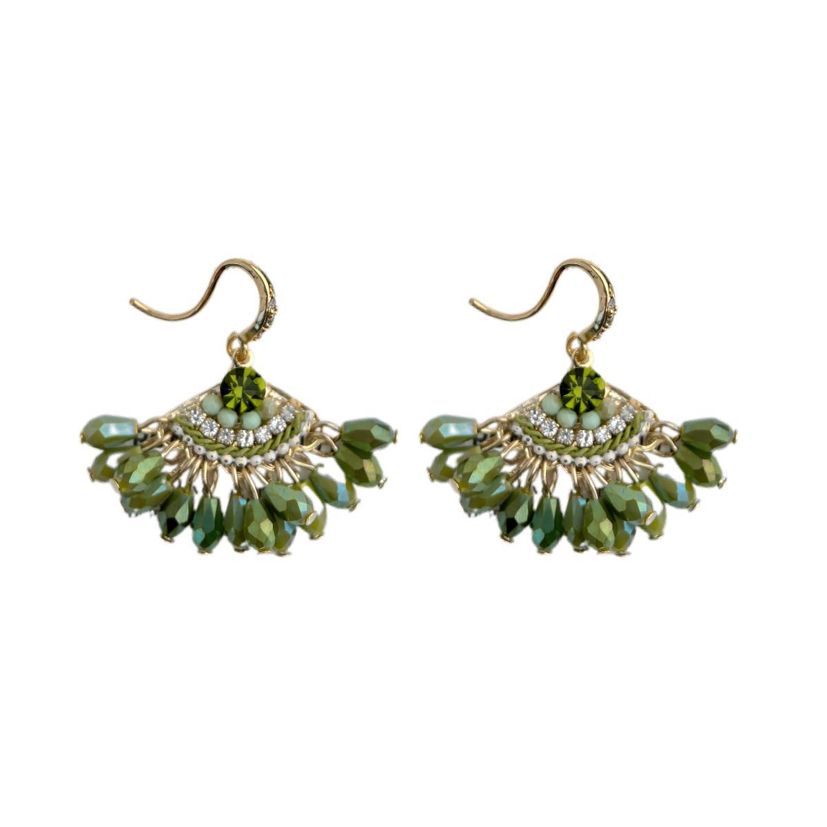 Pendientes de Borlas de Cristal con Minerales: Bohemia, Energía y Estilo Étnico