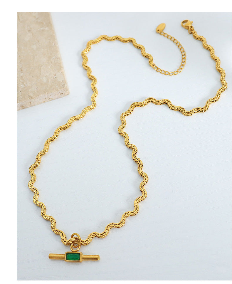 Collar espiritual con piedra de vidrio: energía, elegancia y protección