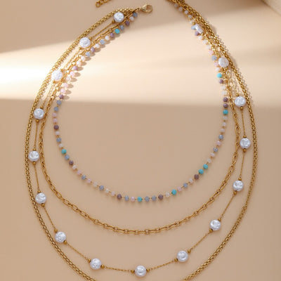 Collar de turmalina rosa: equilibrio y amor en cada perla