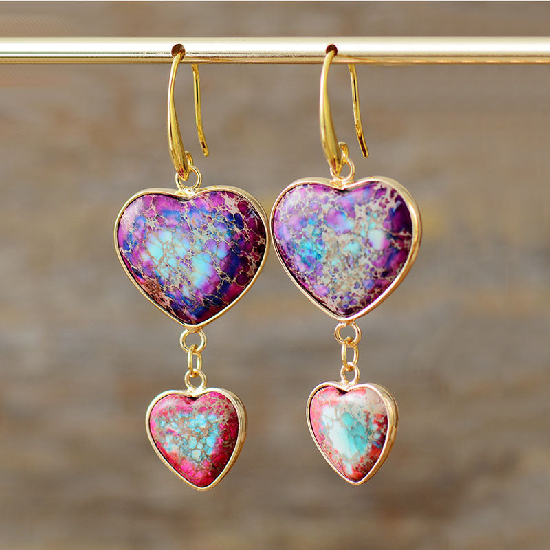 Pendientes de piedra imperial: Estabilidad emocional y amor propio