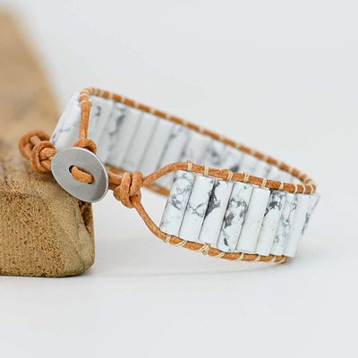 Pulsera de Serenidad en Turquesa Blanca Natural