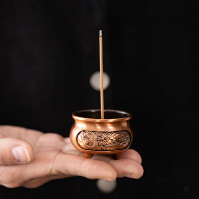 Mini Quemador de Incienso de Cobre – Armonía y Energía Sagrada