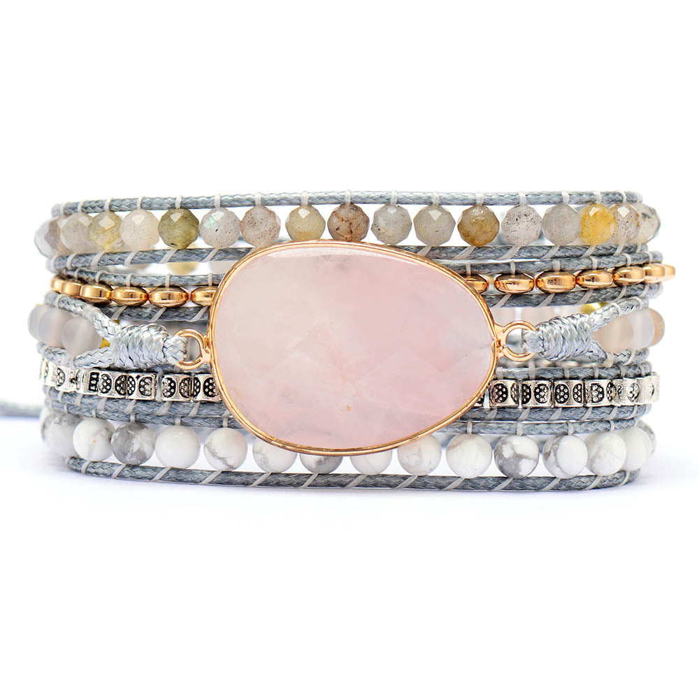 Pulsera de Cuarzo Rosa: Amor Propio y Armonía Emocional