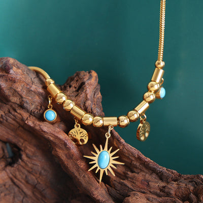 Collar y Pulsera de Turquesa: Vitalidad y Armonía en Cada Detalle