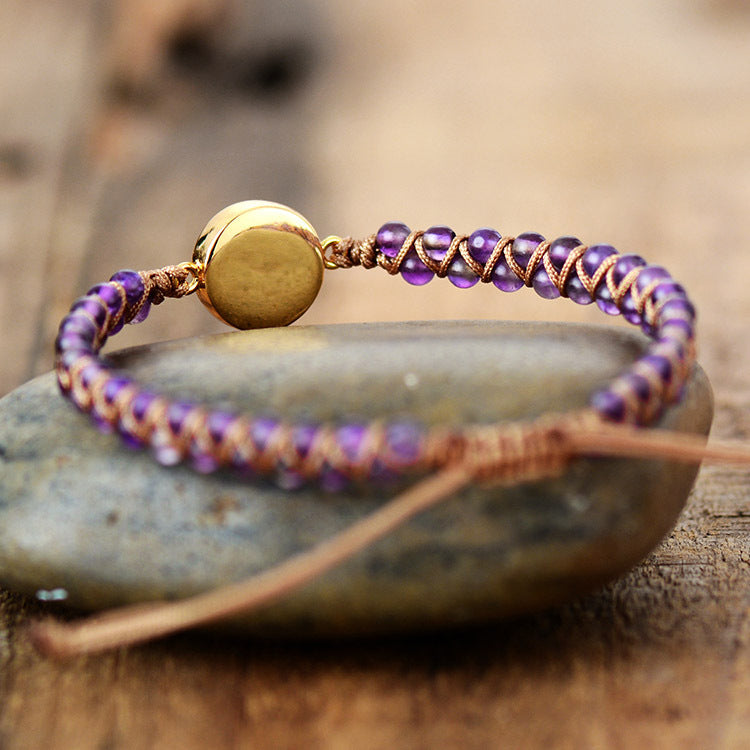Pulsera Espiritual de Amatista y Ópalo
