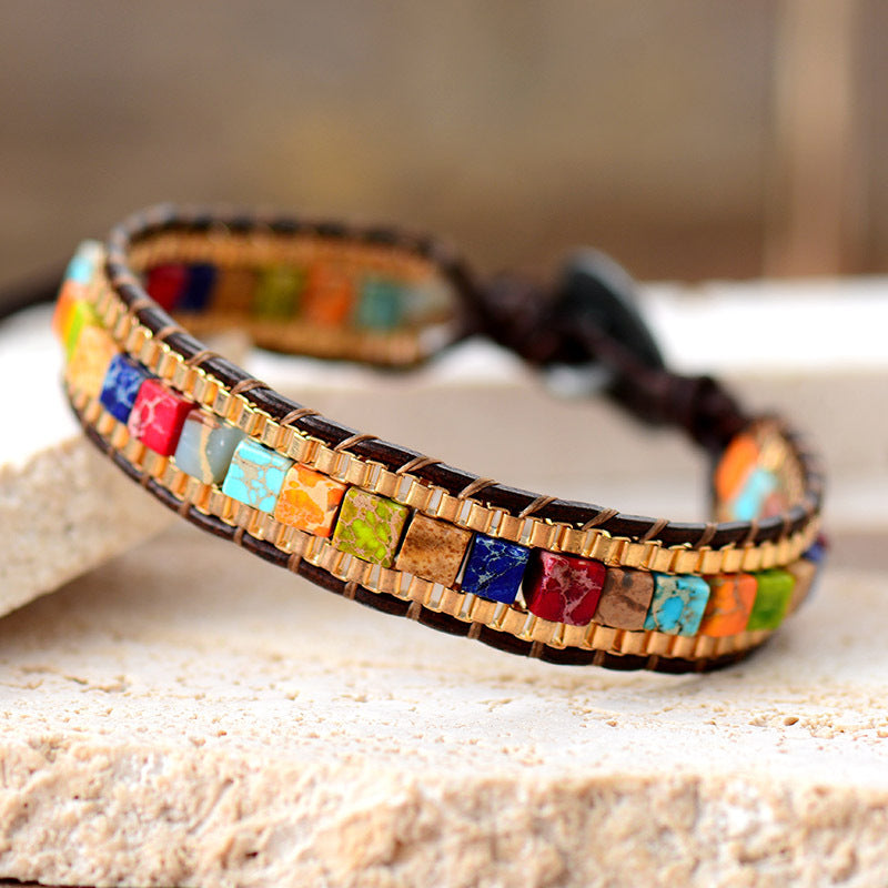 Pulsera 7 Chakras Trenzada