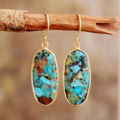 Luz Interior y Elegancia: Pendientes de Piedra Natural para Bienestar