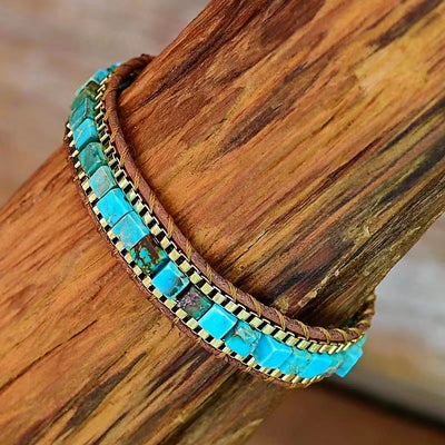 Pulsera de Turquesa – Elegancia Protectora con Energía Natural