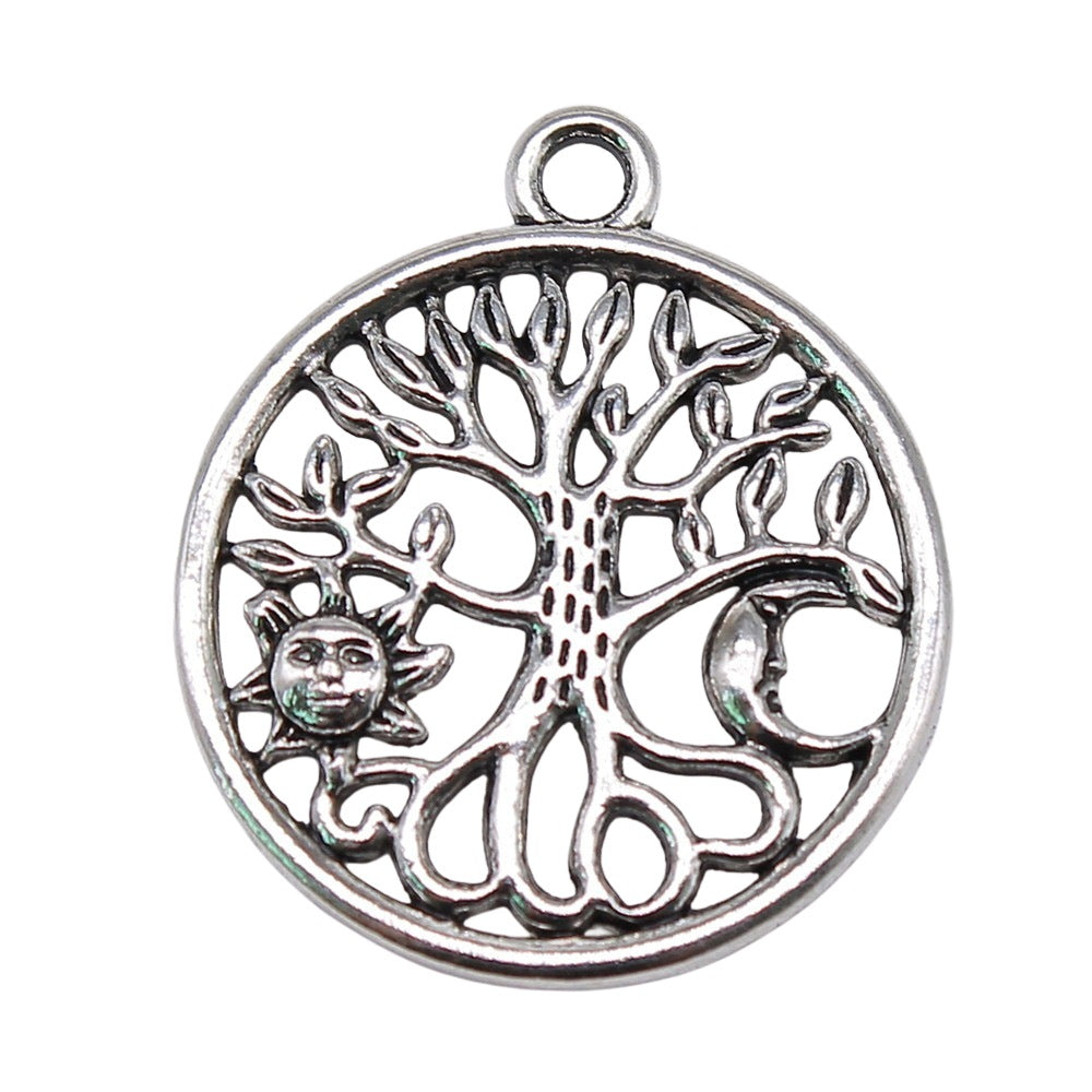 Colgante Sol, Luna y Árbol de la Vida Zen – Armonía, Luz y Energía Universal