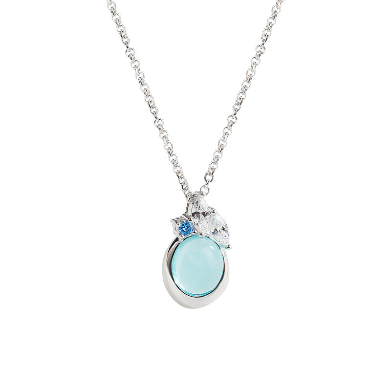 Collar y Pendientes de Plata S925 con Aguamarina: Serenidad y Elegancia en tu Día a Día