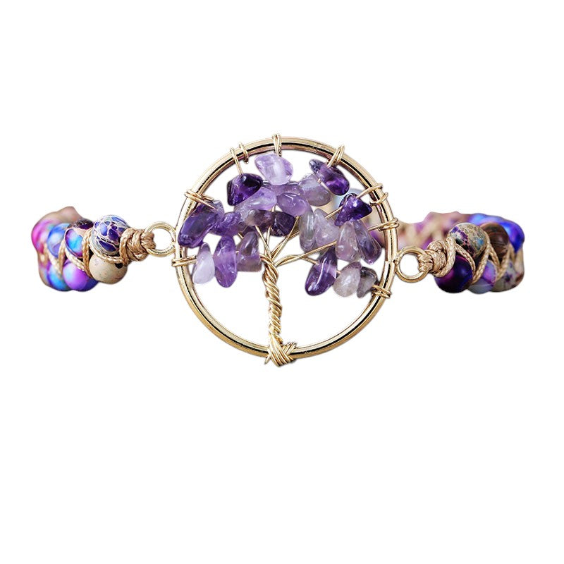 Pulsera Árbol de la Vida con Amatista