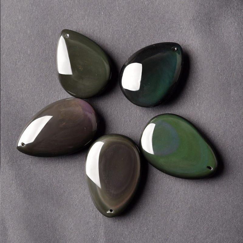Colgante Gota de Obsidiana – Protección, Claridad y Energía Ancestral