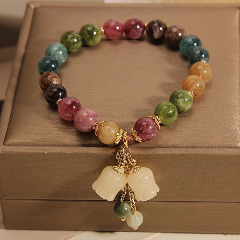 Pulsera de turmalina colorida: armonía y luz para tu energía espiritual