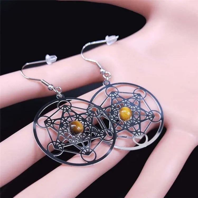 Pendientes de Bohemia Metatron