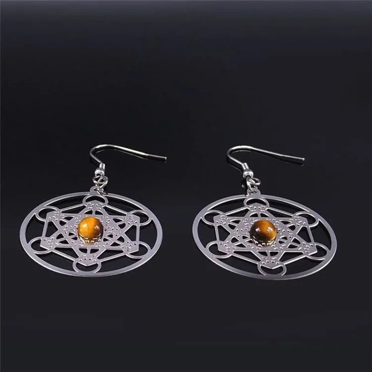 Pendientes de Bohemia Metatron