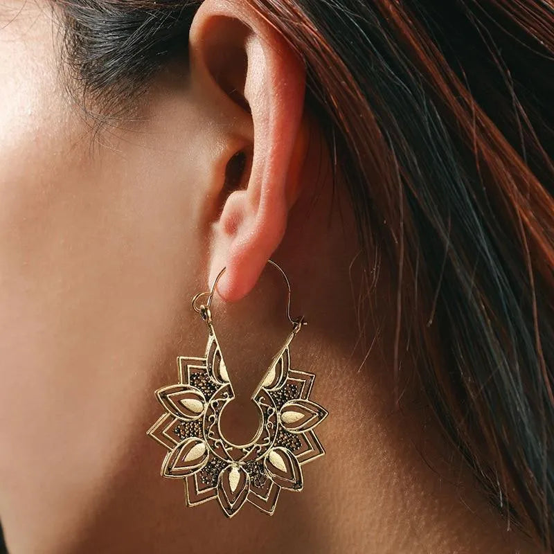 Pendientes de inspiración mandala